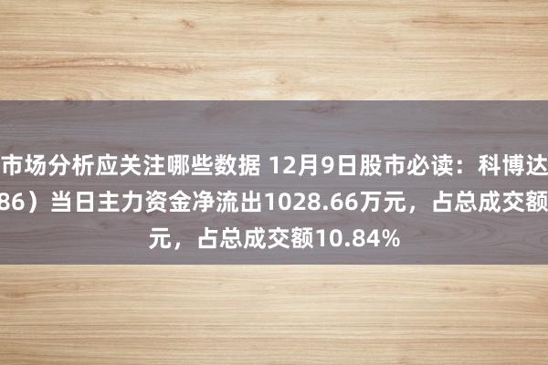 市场分析应关注哪些数据 12月9日股市必读：科博达（603786）当日主力资金净流出1028.66万元，占总成交额10.84%