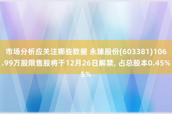 市场分析应关注哪些数据 永臻股份(603381)106.99万股限售股将于12月26日解禁, 占总股本0.45%