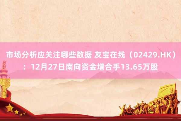 市场分析应关注哪些数据 友宝在线（02429.HK）：12月27日南向资金增合手13.65万股