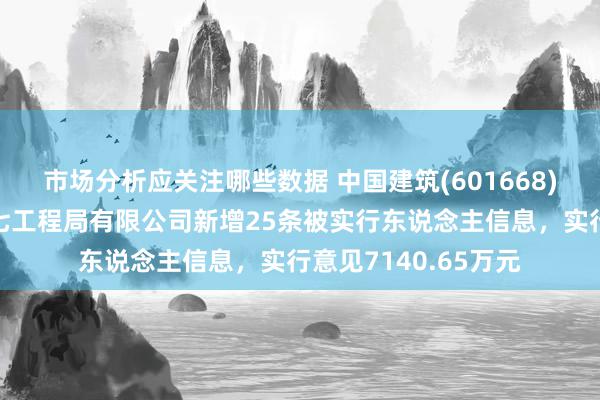 市场分析应关注哪些数据 中国建筑(601668)控股的中国建筑第七工程局有限公司新增25条被实行东说念主信息，实行意见7140.65万元