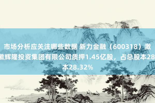 市场分析应关注哪些数据 新力金融（600318）激动安徽辉隆投资集团有限公司质押1.45亿股，占总股本28.32%