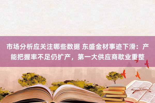 市场分析应关注哪些数据 东盛金材事迹下滑：产能把握率不足仍扩产，第一大供应商歇业重整