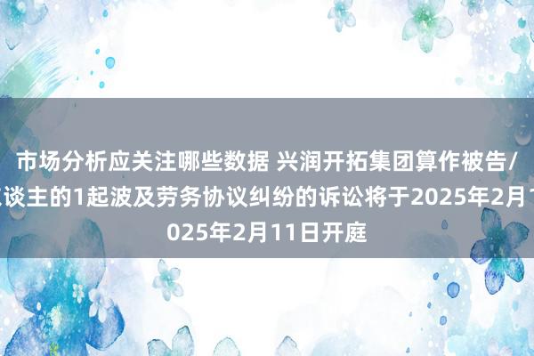 市场分析应关注哪些数据 兴润开拓集团算作被告/被上诉东谈主的1起波及劳务协议纠纷的诉讼将于2025年2月11日开庭