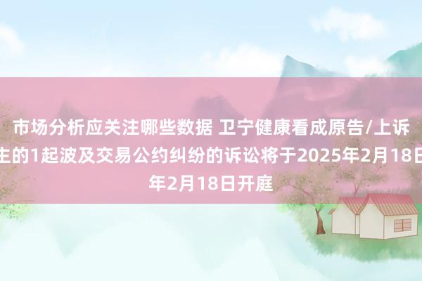 市场分析应关注哪些数据 卫宁健康看成原告/上诉东谈主的1起波及交易公约纠纷的诉讼将于2025年2月18日开庭