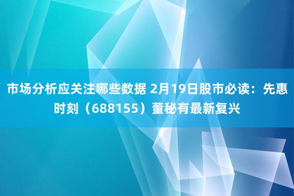 市场分析应关注哪些数据 2月19日股市必读：先惠时刻（688155）董秘有最新复兴