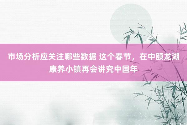 市场分析应关注哪些数据 这个春节，在中颐龙湖康养小镇再会讲究中国年