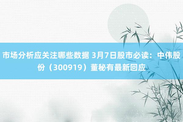 市场分析应关注哪些数据 3月7日股市必读：中伟股份（300919）董秘有最新回应